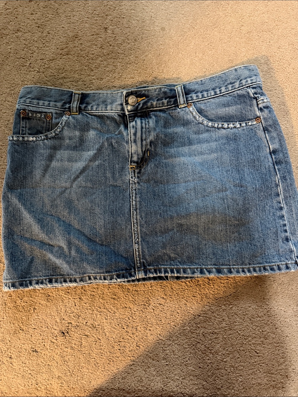 Old Navy Blue Denim Mini Skirt